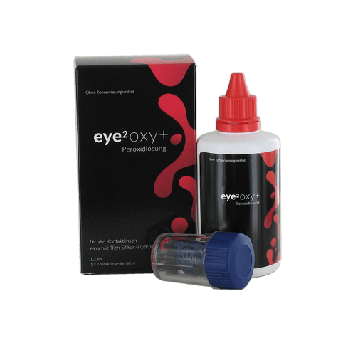 eye2 oxy+ Peroxidlösung Reisepack (100ml + 1 Linsenbehälter mit Platindisk)